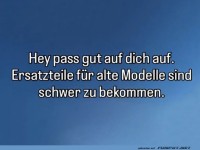 Vorsicht: Ersatzteile knapp!