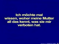 Ich mchte mal wissen...