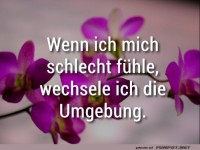 Wenn ich mich schlecht fuehle