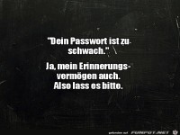 Schwaches Passwort