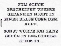 Wenn Gedanken Sprechblasen w�ren...