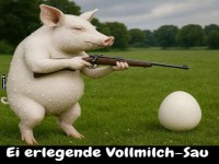 Schwein mit Schuss: Ei-jagd der anderen Art!