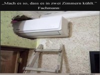 Zwei Zimmer, ein Klimager�t - Problem gel�st!