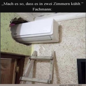 fun-Bild: Zwei Zimmer, ein Klimager&auml;t - Problem gel&ouml;st!