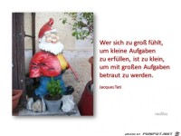 Wer sich zu gross fuehlt