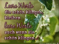 Leere Worte