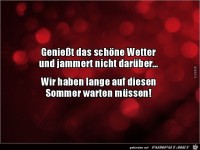 haben lange warten m�ssen....