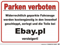 Parkverbot zerlegt versteigert ebay ......