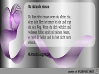 Sprüche - Du bist nicht einsam