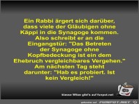 Ein Rabbi �rgert sich dar�ber