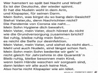 Wer hamstert so sp�t bei Nacht und Wind ?