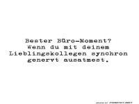 Der beste B�ro-Moment