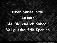Lustiger Kaffee-Dialog
