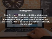 Satirischer Kommentar ber Instagram