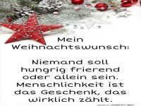 Ein Stern f�r Menschlichkeit unter dem Baum