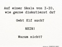 Diskussionsskala: Eins bis Elf!