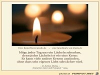 Mge jeder Tag uns ein Lcheln...