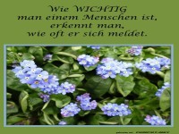 Einem Menschen wichtig