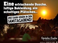 eine erfrischene Dusche......