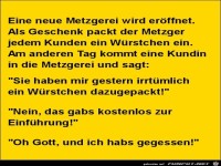 eine neue Metzgerei wird er�ffnet.........