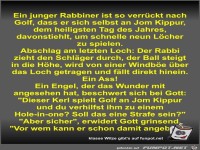Ein junger Rabbiner ist so verr�ckt nach Golf