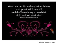 Wenn wir der Versuchung..