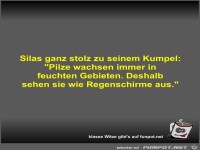 Silas ganz stolz zu seinem Kumpel