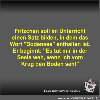 Fritzchen-soll-im-Unterricht-einen-Satz-bilden.jpg von Fossy