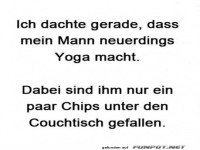 Er macht kein Yoga