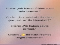 Damals ohne WLAN? Unvorstellbar f�r Kids!