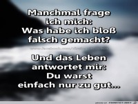 Manchmal frage ich mich