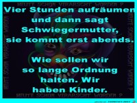 4 Stunden aufraeumen und dann das