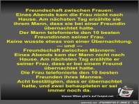 Freundschaft zwischen Frauen und M�nnern