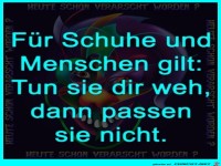 Für Schuhe und Menschen