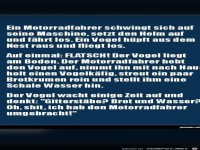 Ein Motorradfahrer...