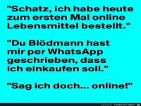 Lebensmittel bestellt