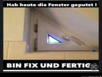 Fenster geputzt