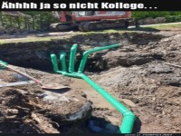 Missgeschick beim Rohrbau entdeckt