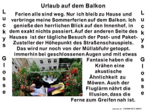 fun-Bild: Urlaub auf dem Balkon