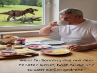 Fr�hst�ck mit Dino-�berraschung!