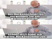 W�rme statt Linderung: Der Schmerz bleibt!