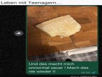 K�sekrise im Teenager-Haushalt