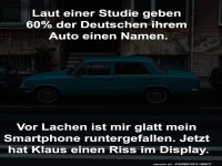 Klaus hat jetzt einen Riss!