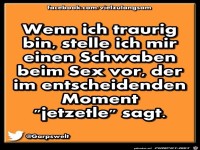 Wenn ich traurig bin