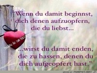 Wenn du damit beginnst