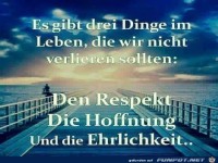 Es gibt drei Dinge