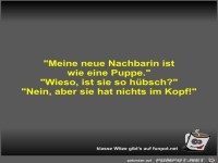 Meine neue Nachbarin ist wie eine Puppe