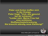 Peter und Anton treffen sich in der Kneipe