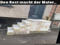 Rest macht der Maler
