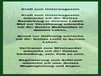 kraft zum unterwegssein
